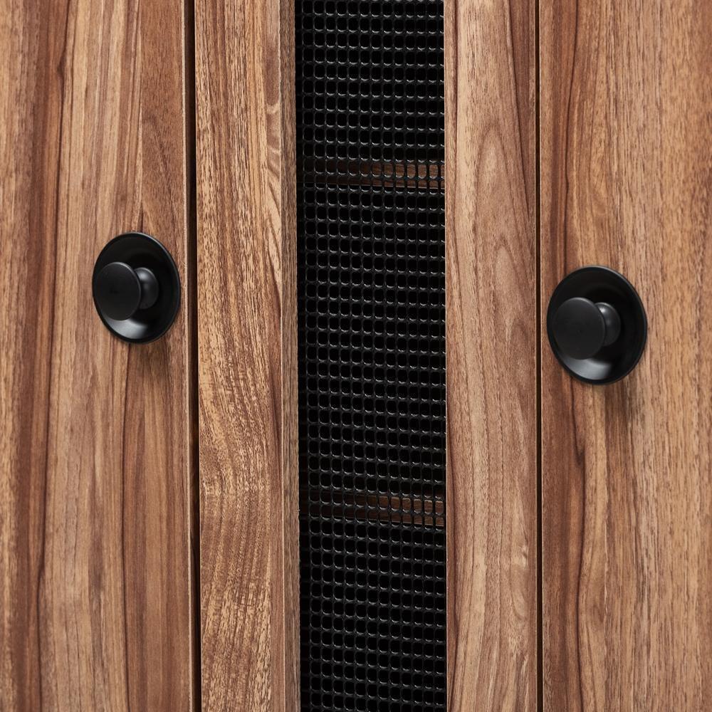 Valina Modern and Contemporary 2-Door Wood Entryway Shoe Storage Cabinet with Drawer FredCo