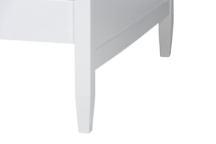 Viva Classic and Traditional White Finished Wood Twin Size Daybed FredCo