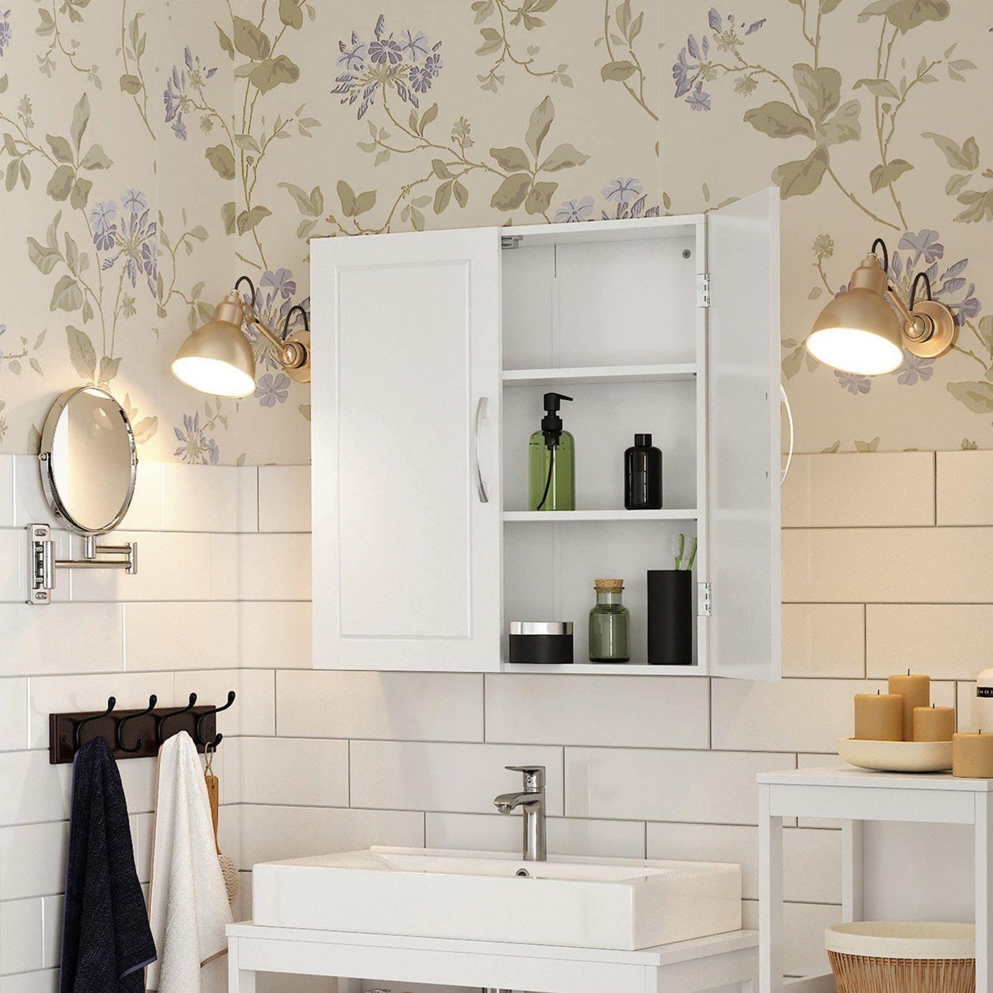 Wall Cabinet Matte White FredCo