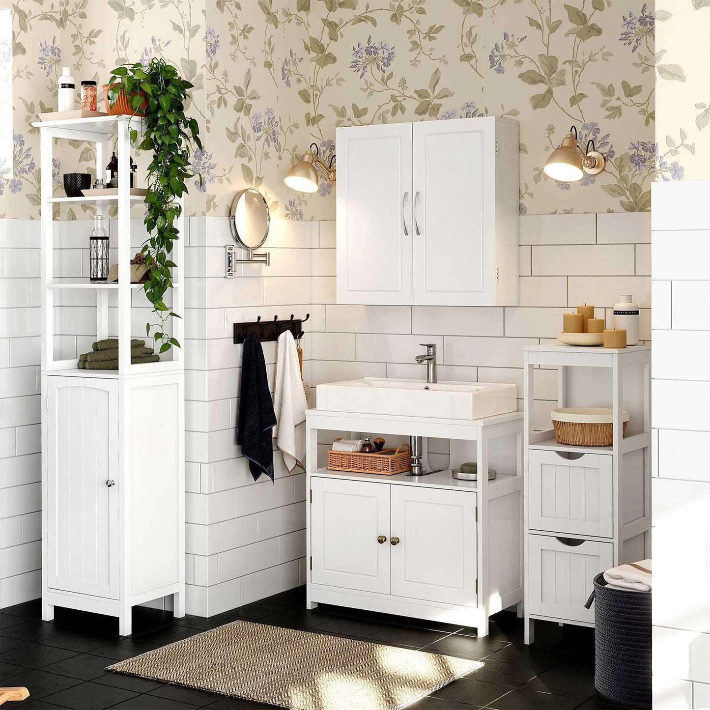 Wall Cabinet Matte White FredCo