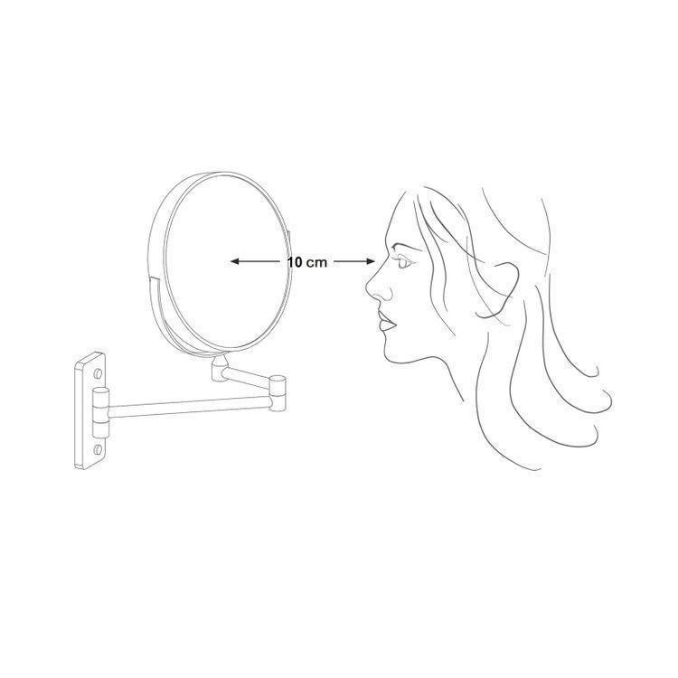Wall Mount Makeup Mirror FredCo