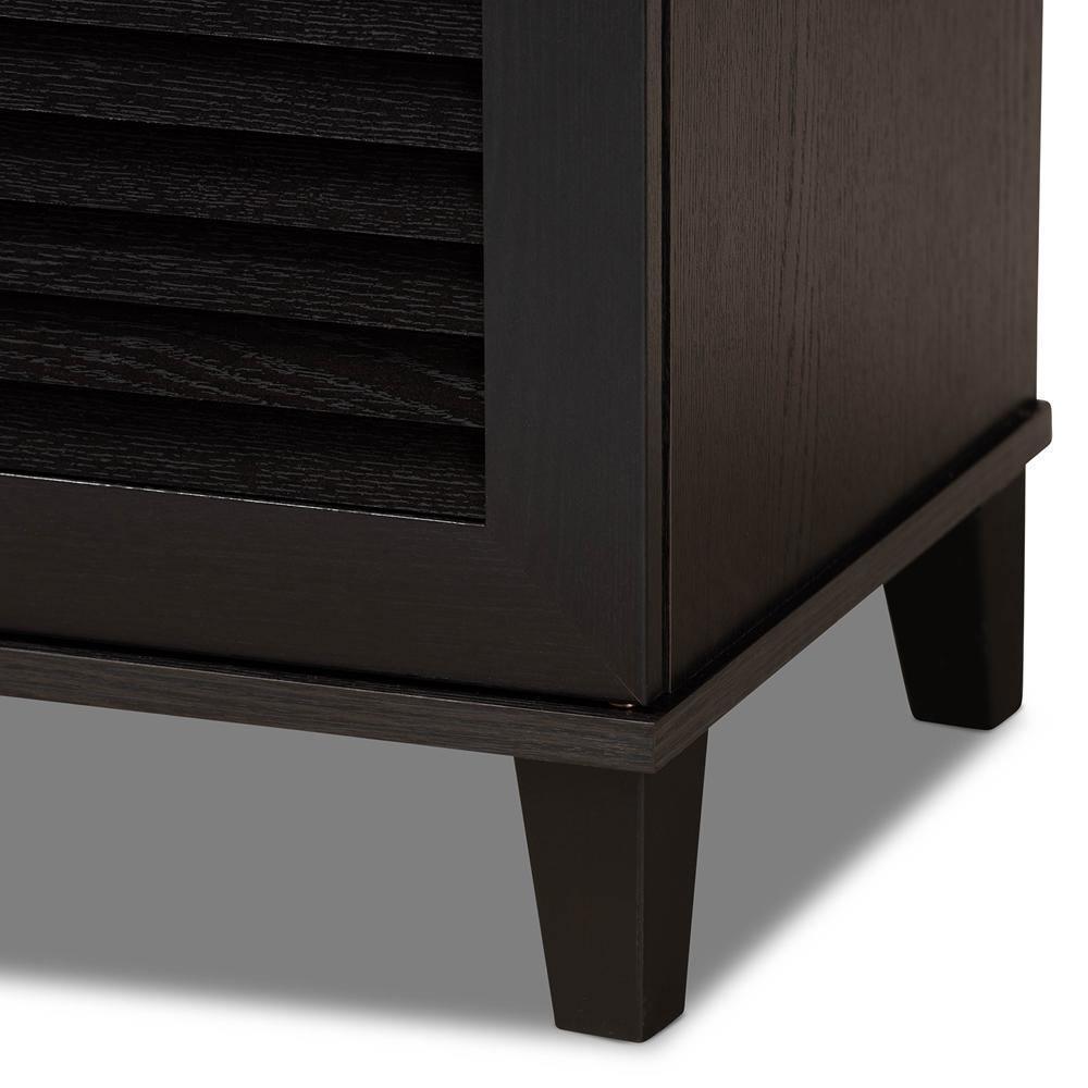 Warren Espresso Shoe-Storage Cabinet FredCo