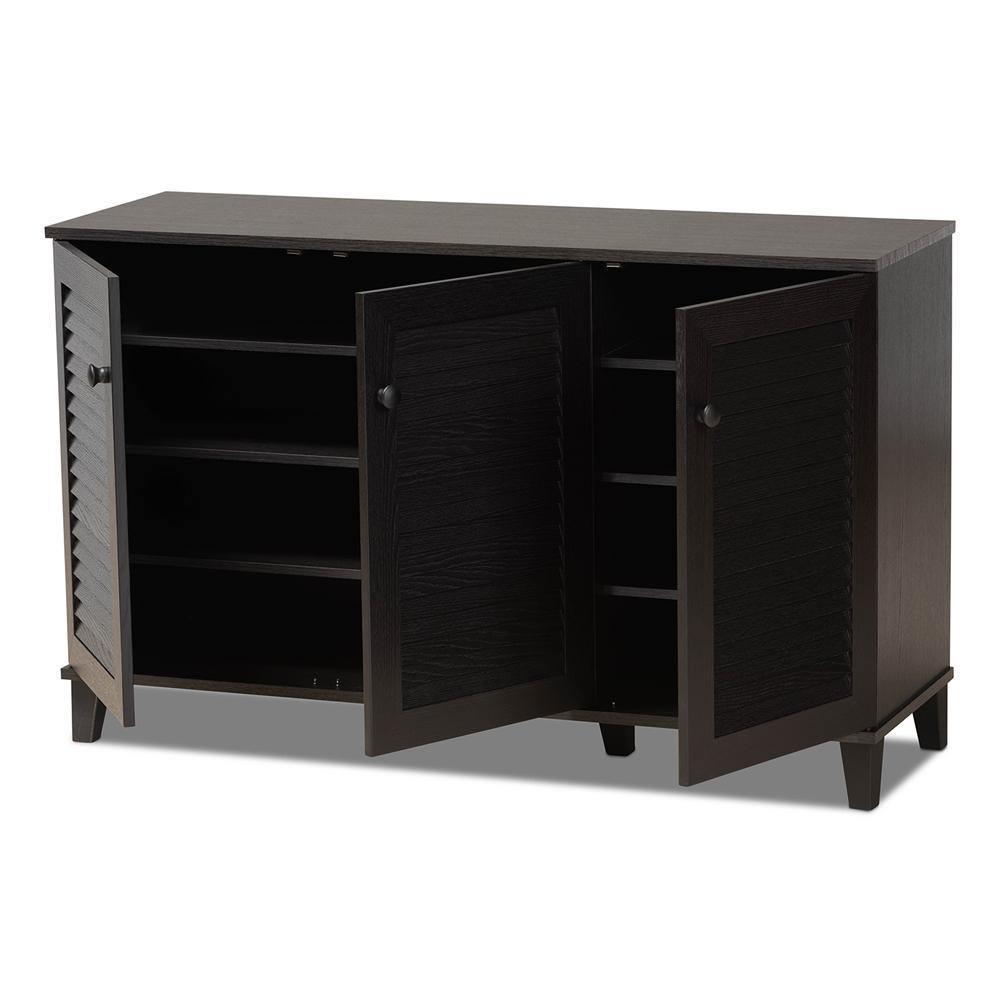 Warren Espresso Shoe-Storage Cabinet FredCo