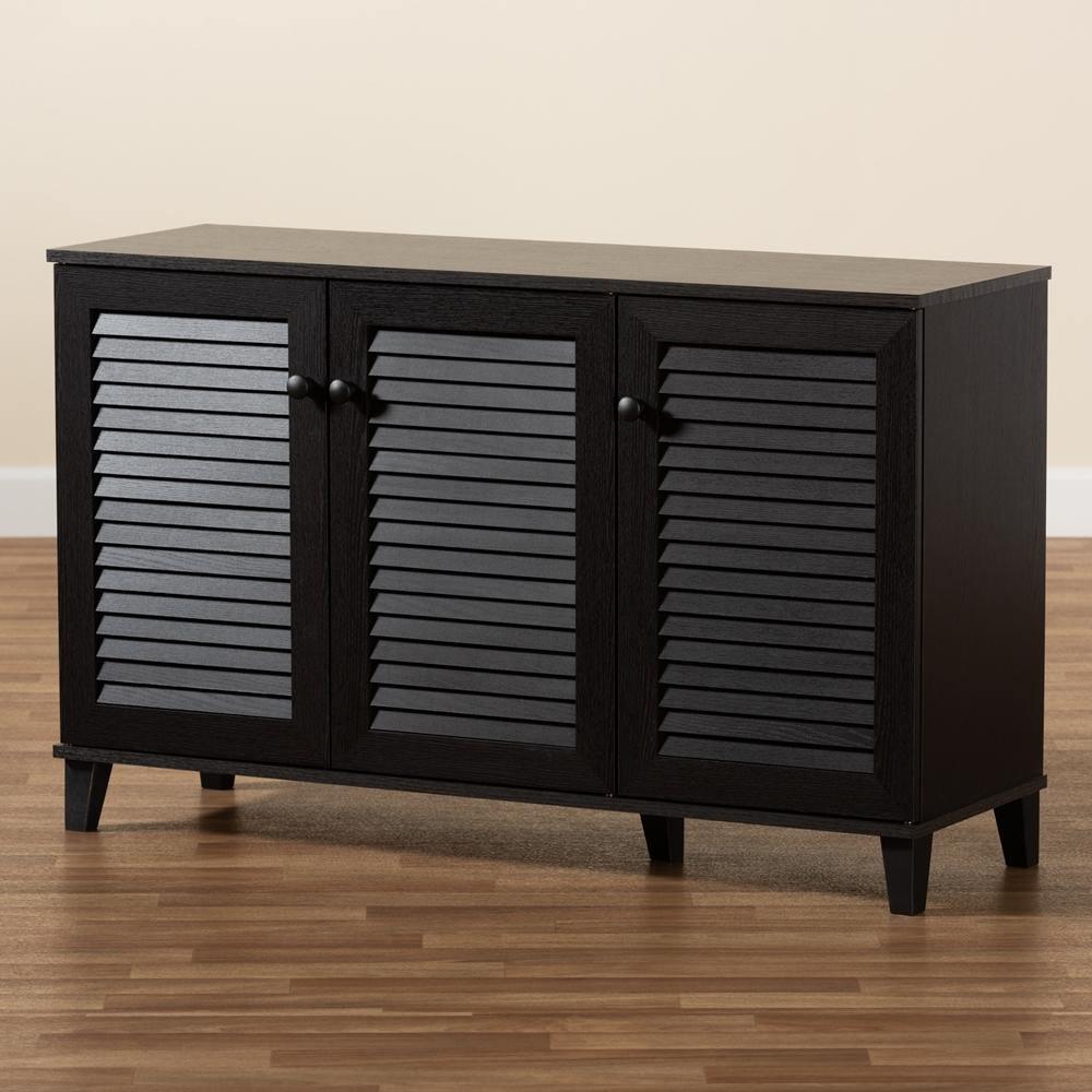Warren Espresso Shoe-Storage Cabinet FredCo