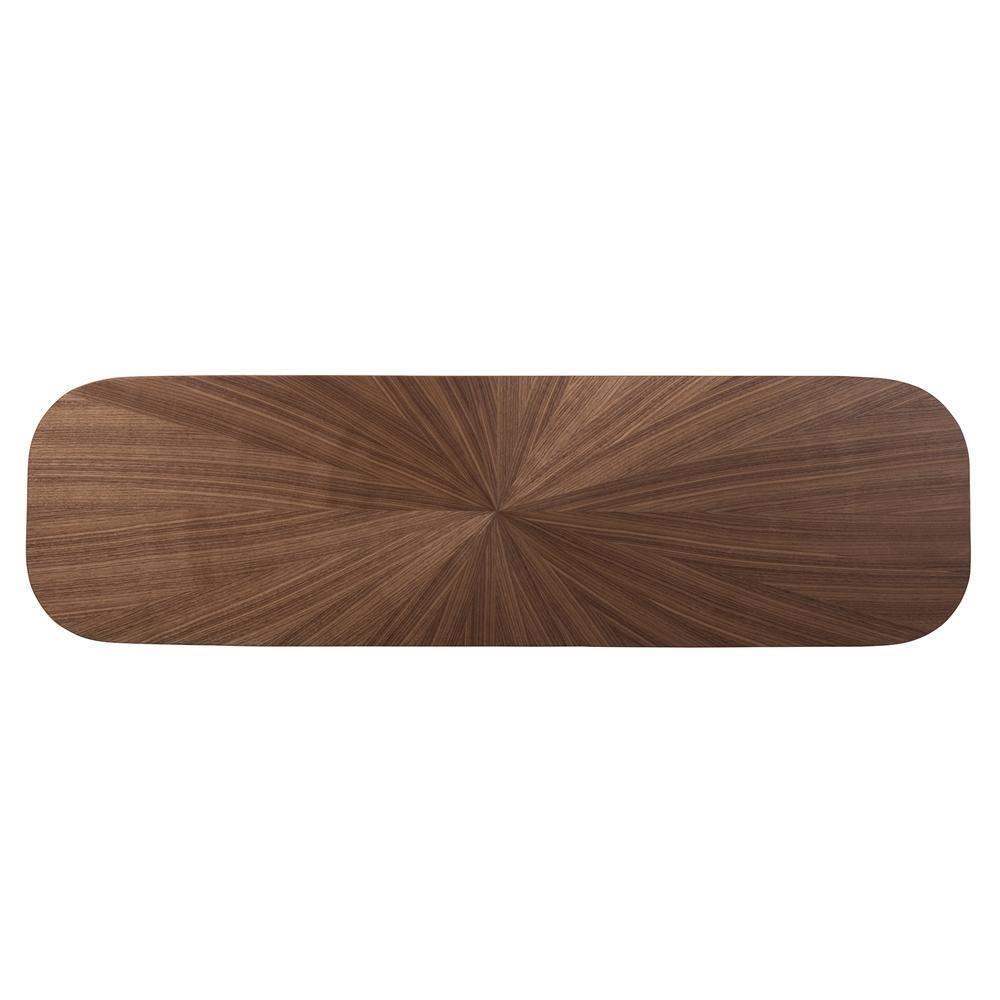 Wendy Mid-Century Modern Walnut Finished Wood Console Table FredCo
