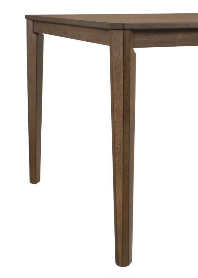 Wethersfield Dining Table with Clipped Corner Medium Walnut 109841 Coaster FredCo
