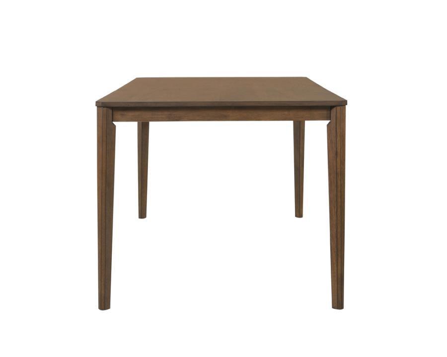 Wethersfield Dining Table with Clipped Corner Medium Walnut 109841 Coaster FredCo