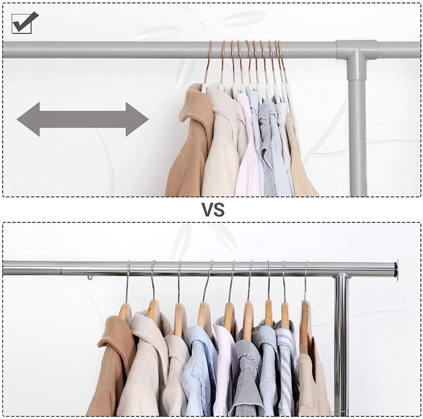 White 50 Pack Non-Slip Clothes Hangers FredCo