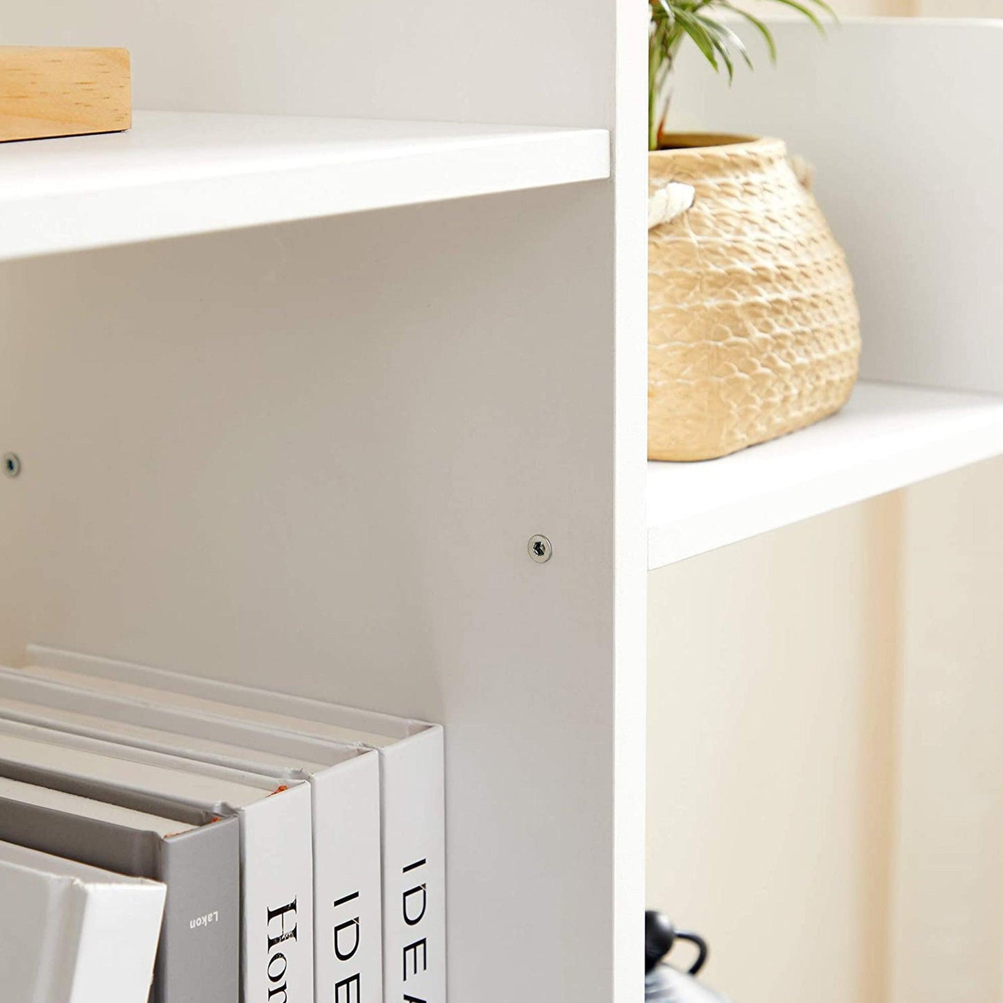 White 8 Shelves Tree-Shaped Bookshelf FredCo