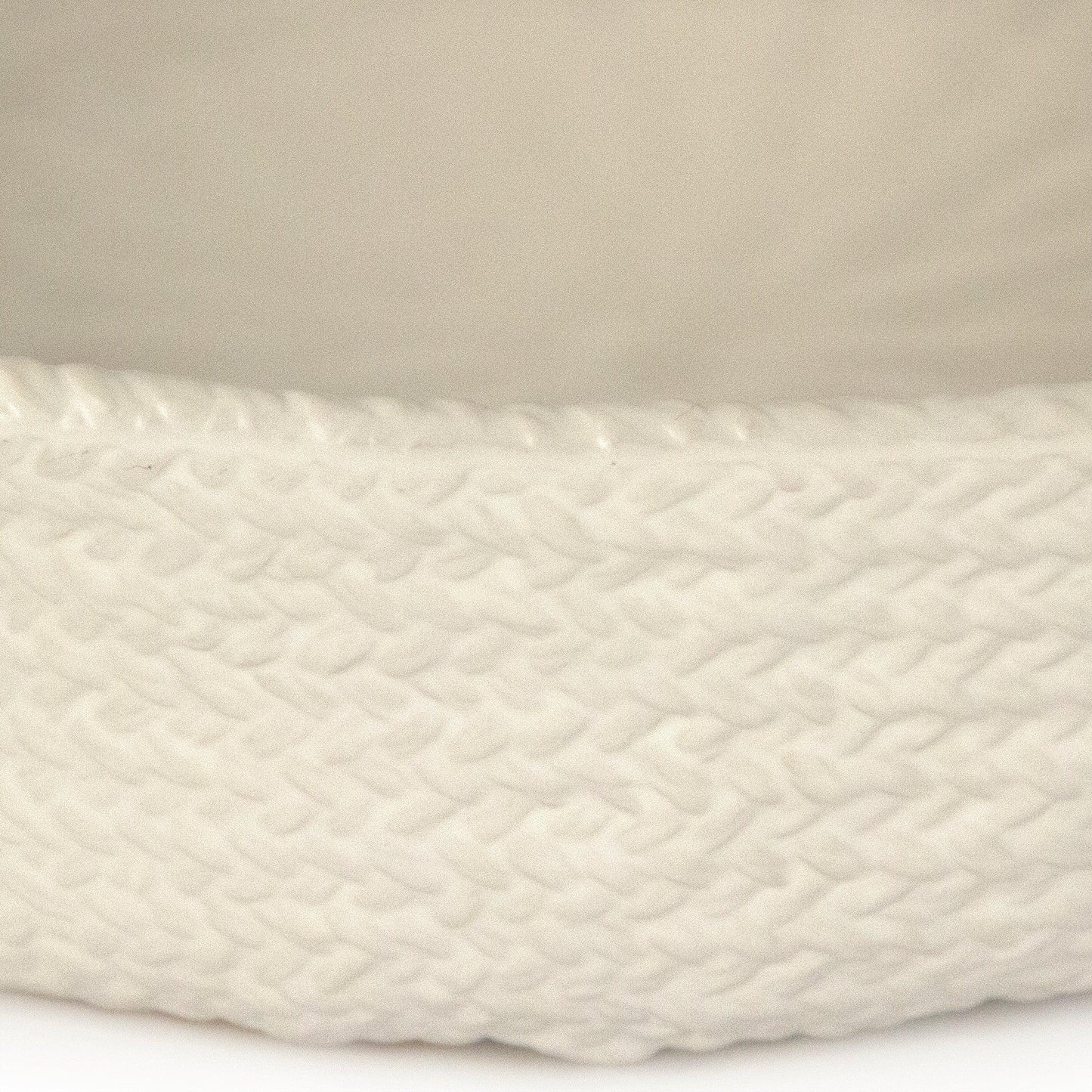 White Cross Weave Bowl Large CB3490-40-R11 FredCo