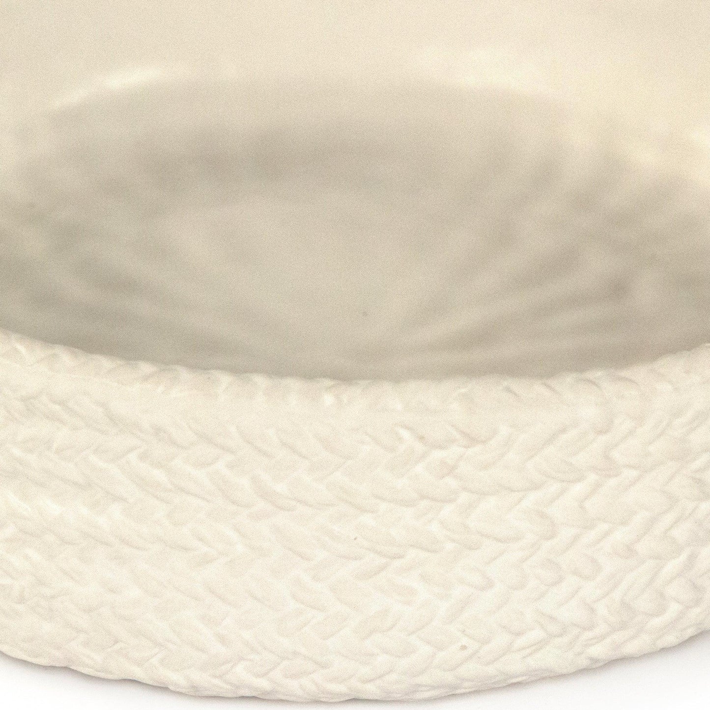 White Cross Weave Deep Dish Large CB3491-30-R11 FredCo