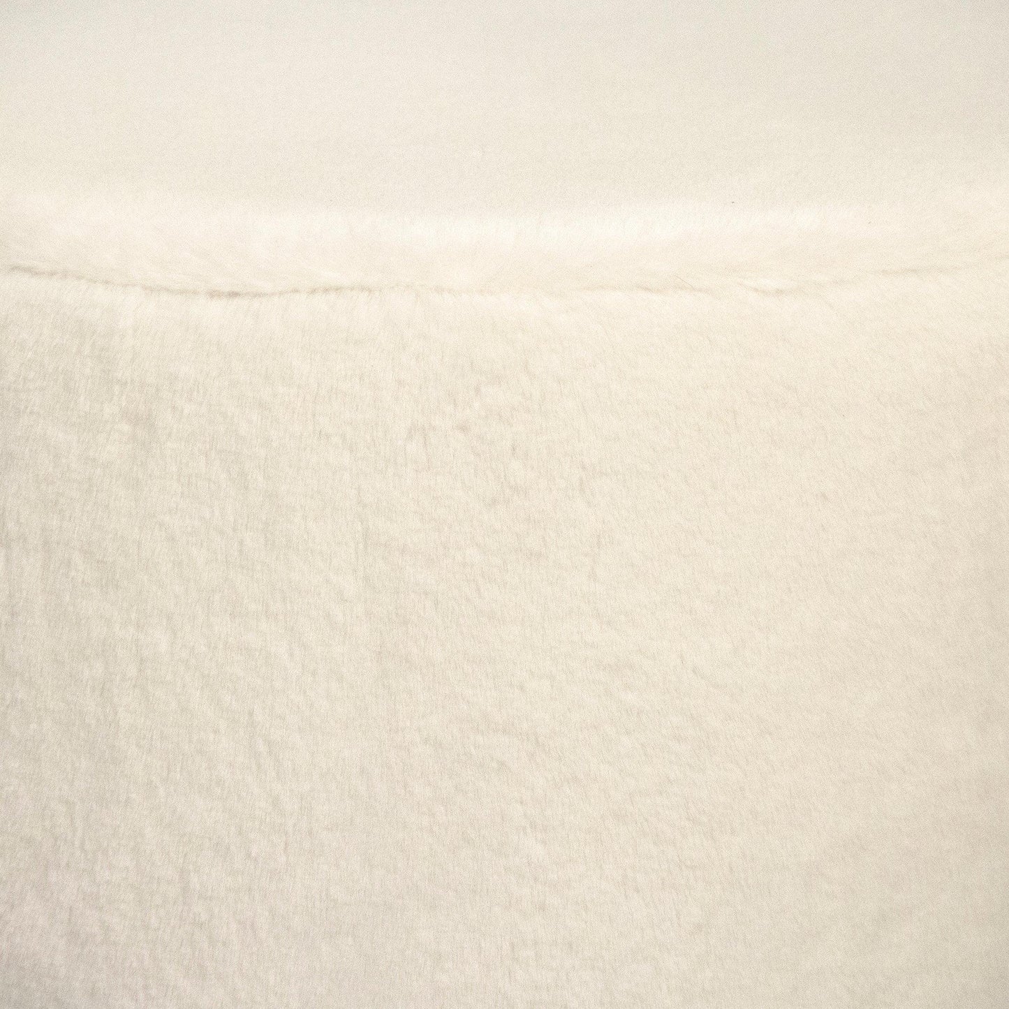 White Faux Fur Stool GH004-RW FredCo