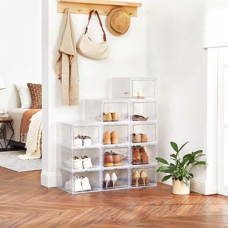 White Shoe Boxes Set of 12 FredCo