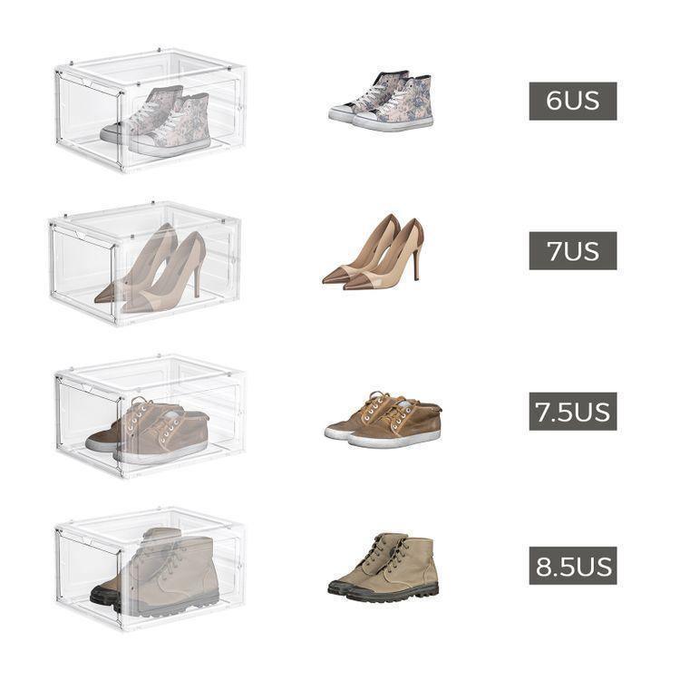 White Shoe Boxes Set of 12 FredCo