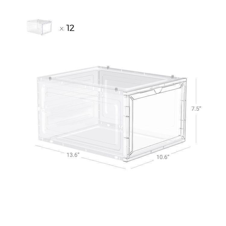 White Shoe Boxes Set of 12 FredCo