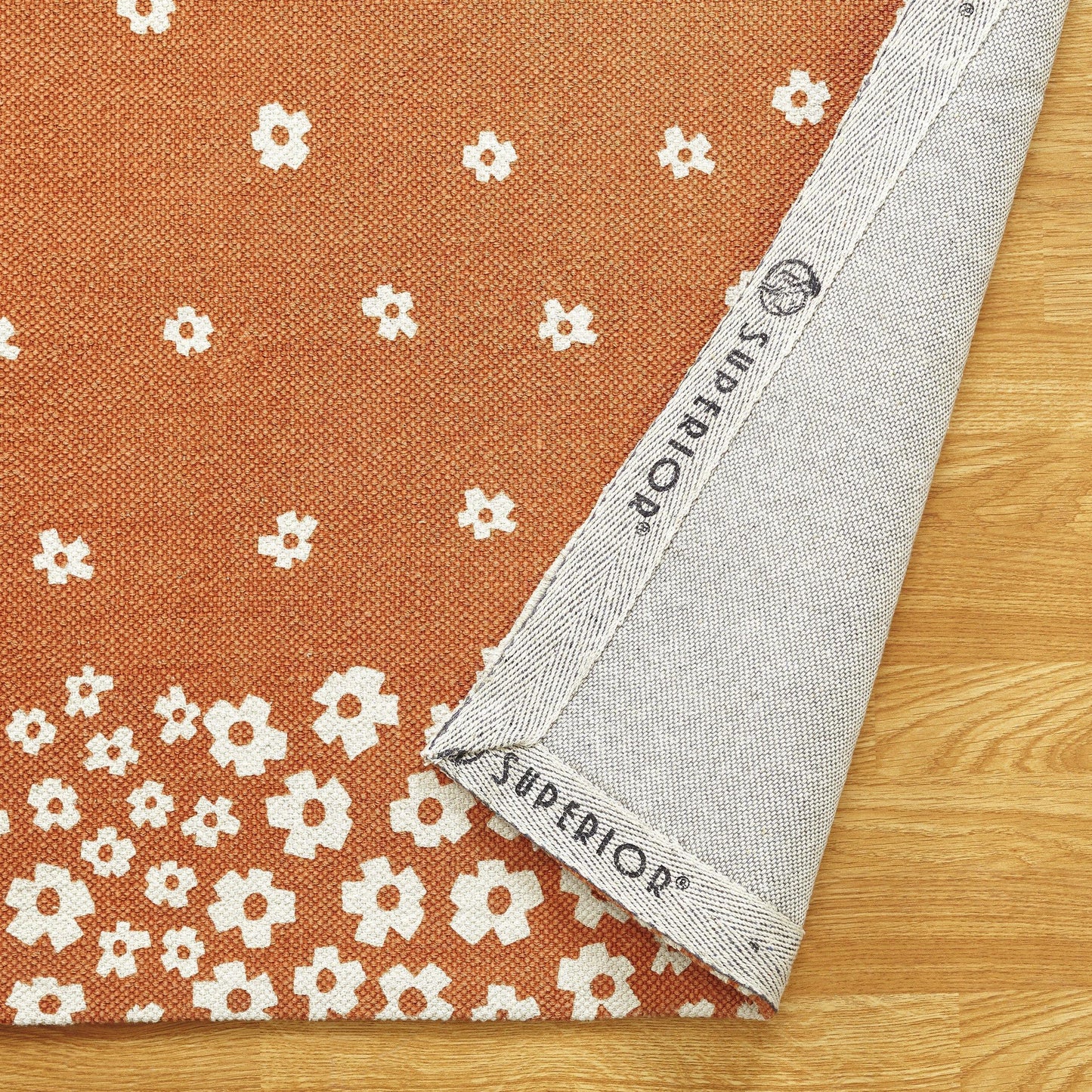 Wildflower 100% Cotton Rug, Environment Friendly Area Rugs FredCo