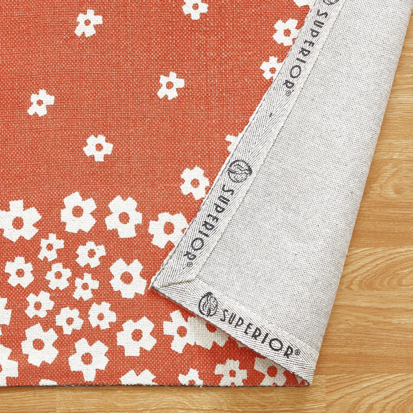 Wildflower 100% Cotton Rug, Environment Friendly Area Rugs FredCo