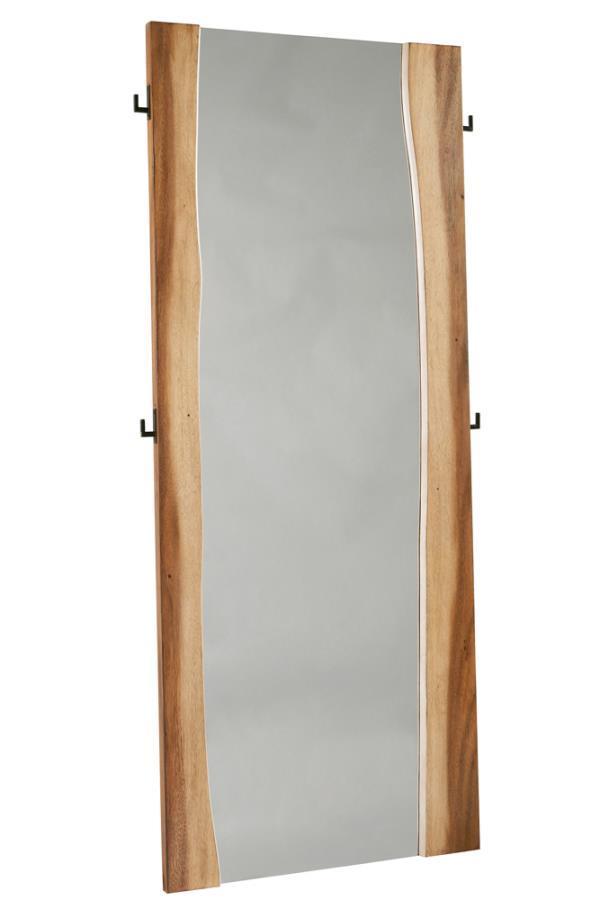 Winslow Standing Mirror Smokey Walnut and Coffee Bean FredCo