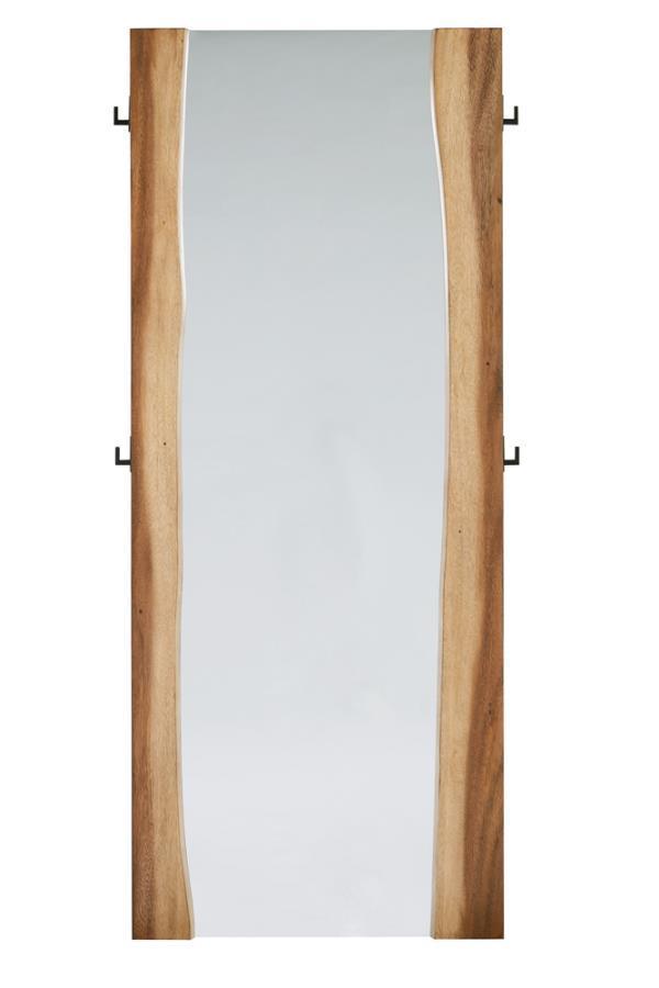 Winslow Standing Mirror Smokey Walnut and Coffee Bean FredCo