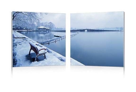 Wintry Wonder Mounted Photography Print Diptych FredCo