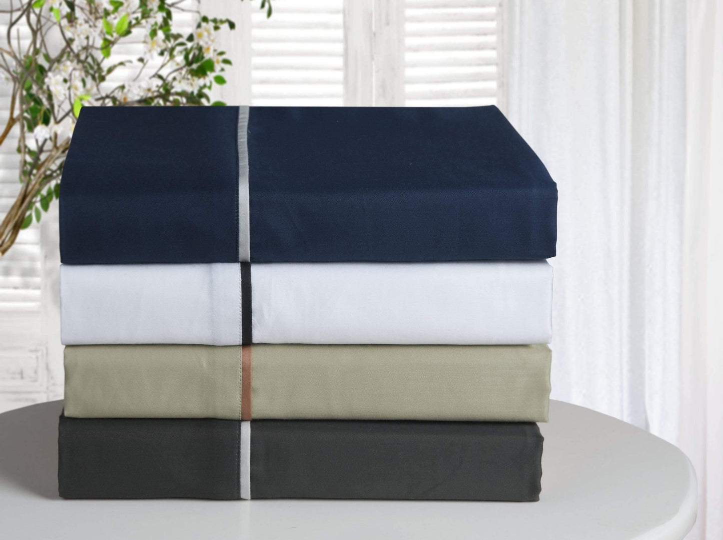 Wrinkle- Resistant Bahama Cotton Sheet Set FredCo