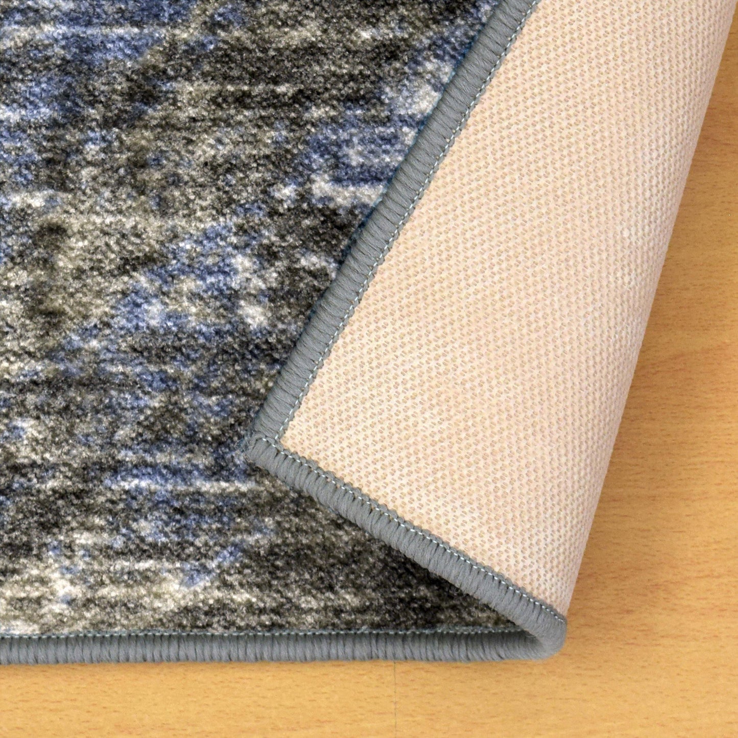 Xander Non-Slip Abstract Paint Pattern Nylon Foldable Rug FredCo