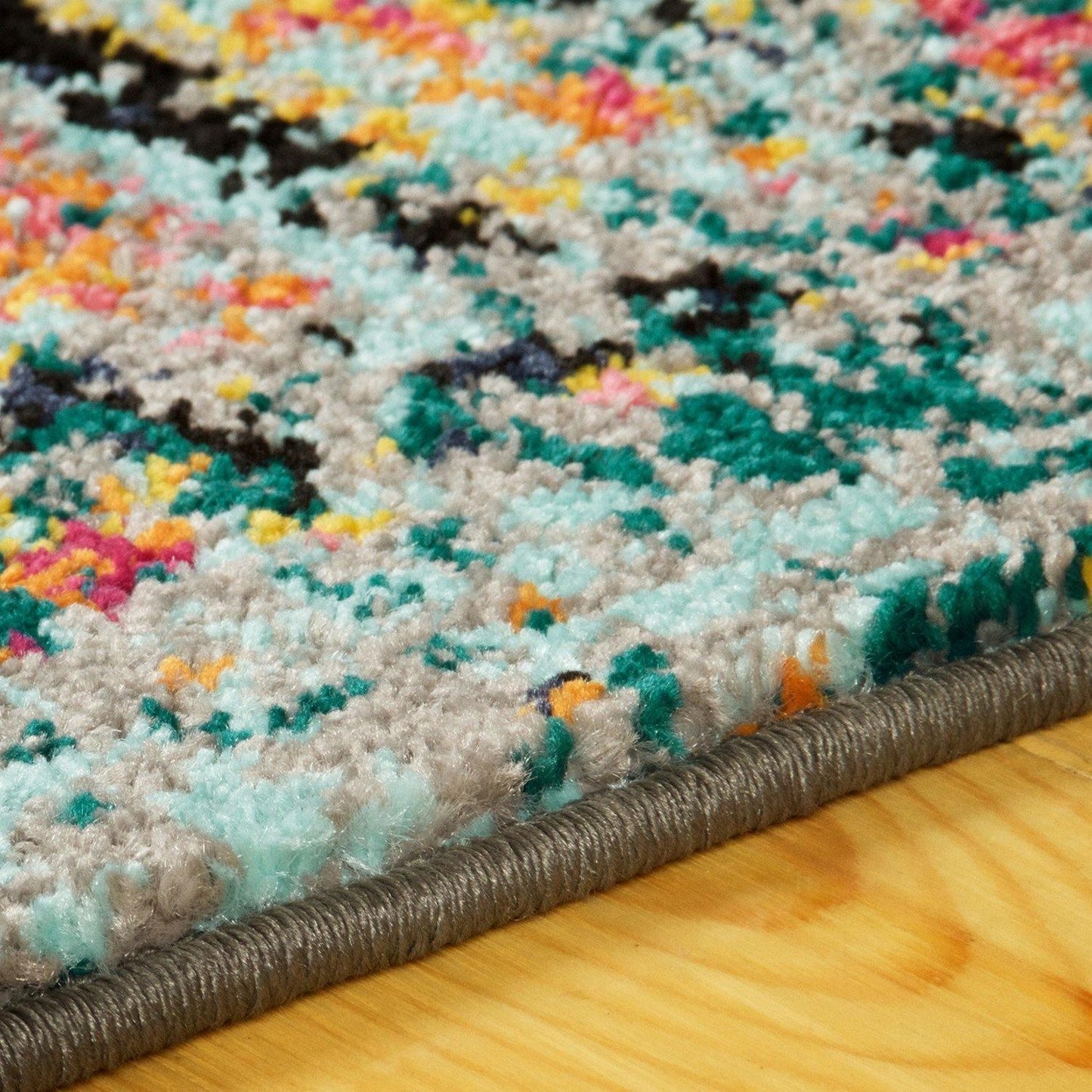 Zebrina Vintage Moroccan Floral Distressed Rug FredCo