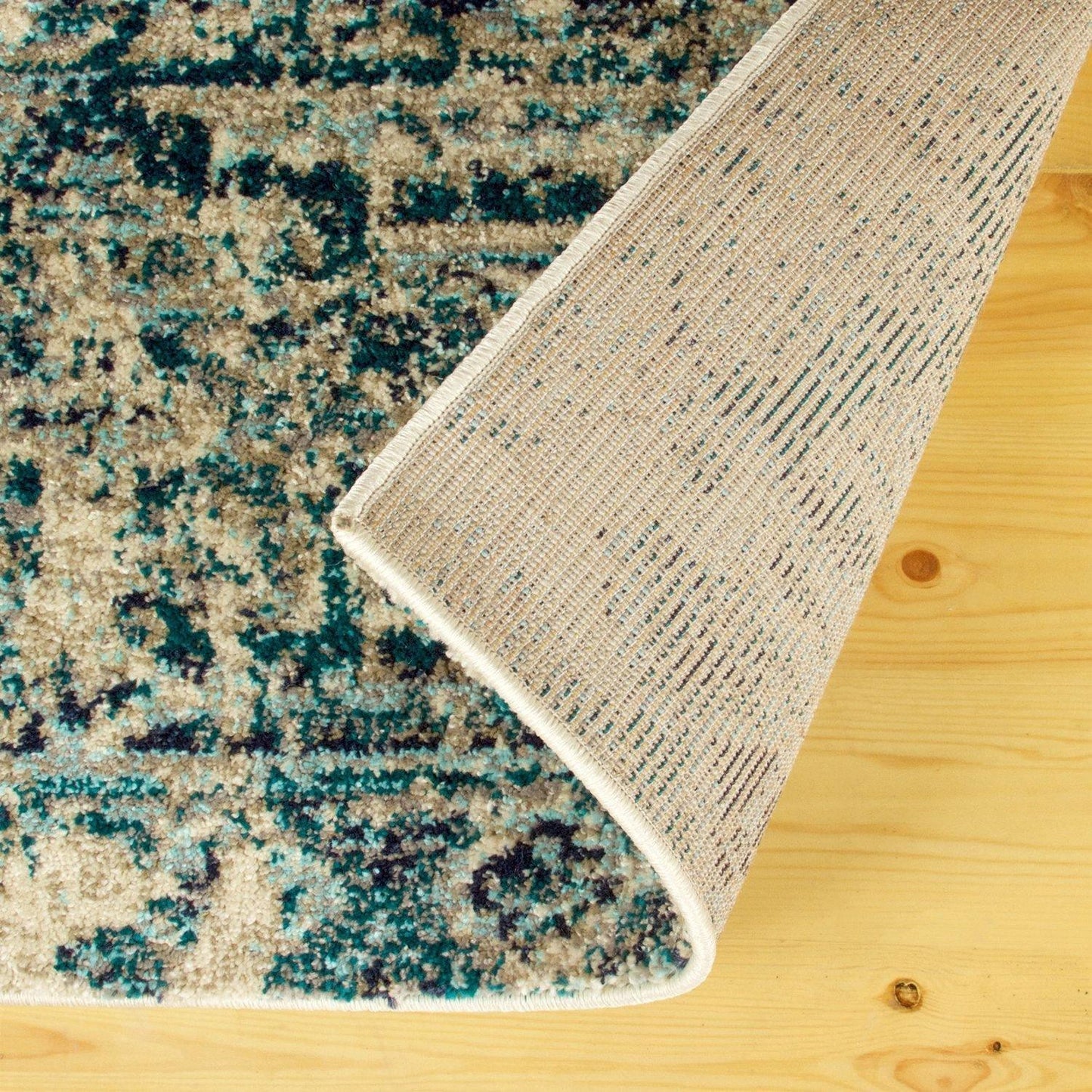 Zebrina Vintage Moroccan Floral Distressed Rug FredCo