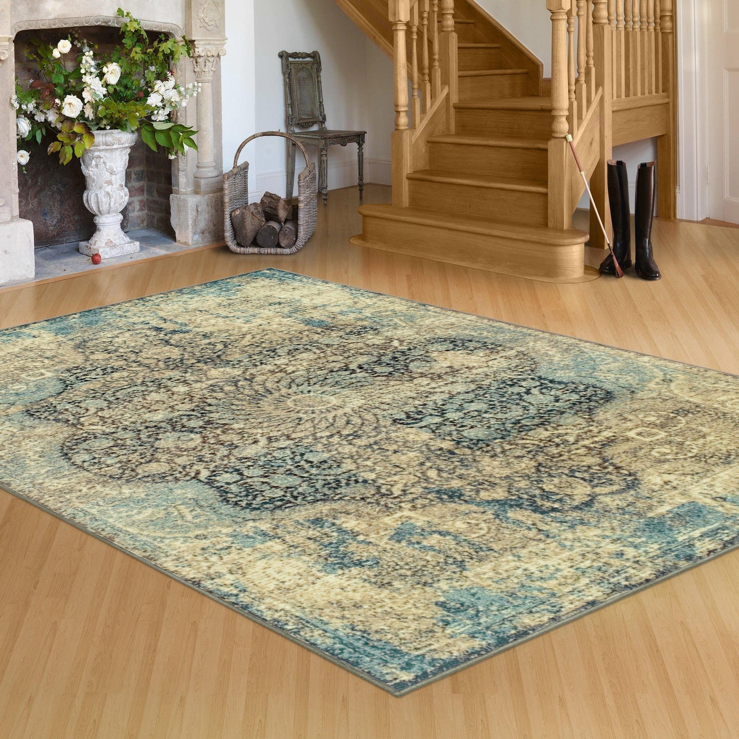 Zelda Vintage Oriental Distressed Rug FredCo