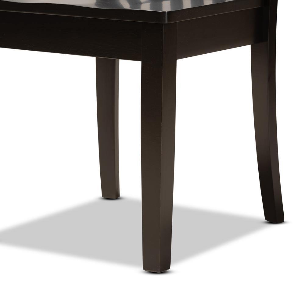 Zora Modern and Contemporary Dark Brown Finished Wood 5-Piece Dining Set FredCo