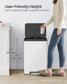 10.5-Gallon Step Kitchen Trash Can Cloud White FredCo