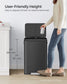 10.5-Gallon Step Kitchen Trash Can Ink Black FredCo