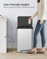10.5-Gallon Step Kitchen Trash Can Natural Silver FredCo