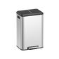 10.5-Gallon Step Kitchen Trash Can Natural Silver FredCo