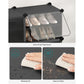 10 Cubes Shoe Organizer with Doors Black FredCo