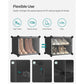 10 Cubes Shoe Organizer with Doors Black FredCo