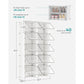 10 Cubes Shoe Organizer with Doors White FredCo