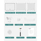 10 Cubes Shoe Organizer with Doors White FredCo
