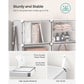 10 Cubes Shoe Organizer with Doors White FredCo