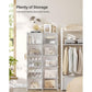 10 Cubes Shoe Organizer with Doors White FredCo