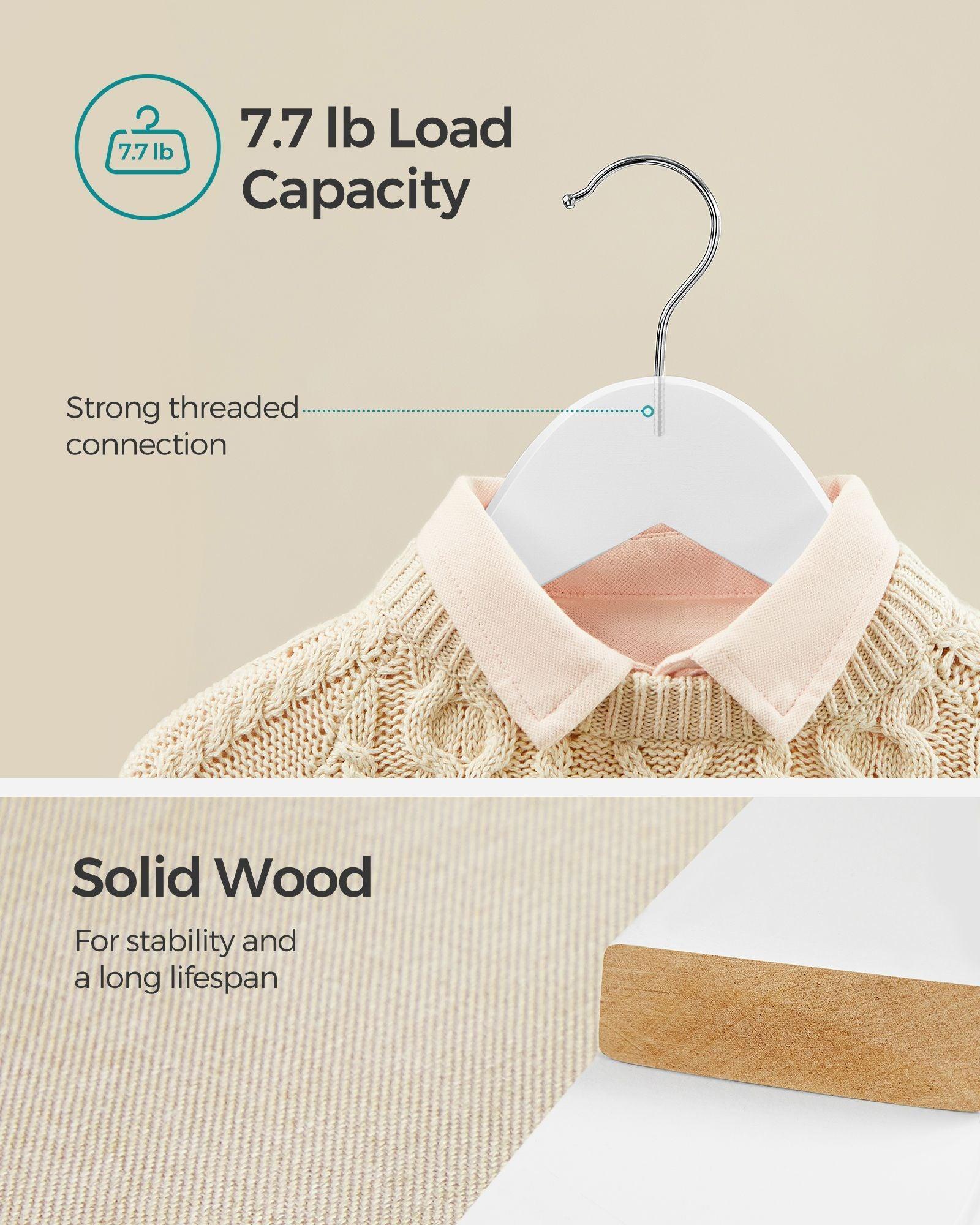 10 Pack Kids Wooden Hangers FredCo