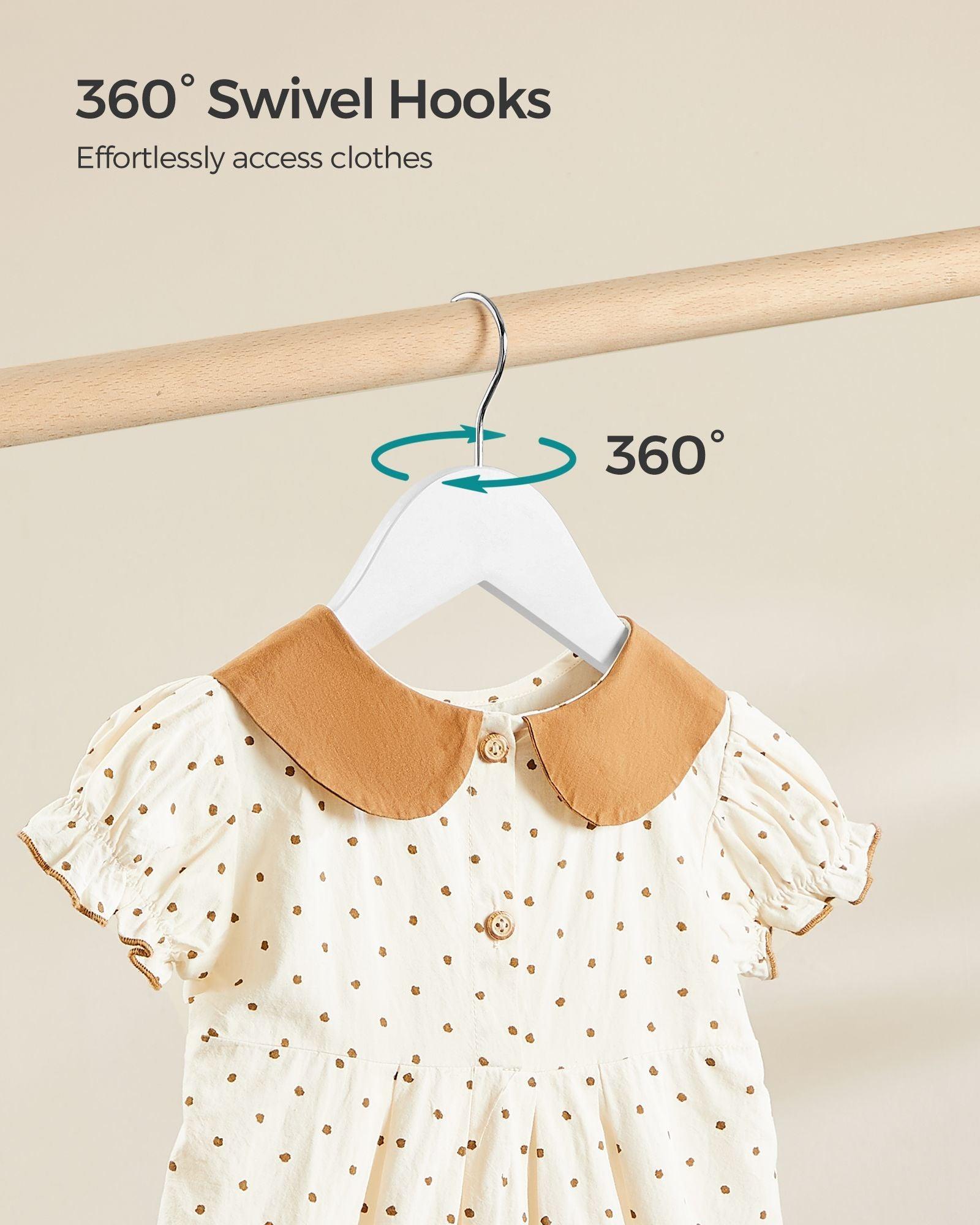 10 Pack Kids Wooden Hangers FredCo