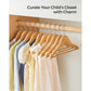 10-Pack Kids Wooden Hangers FredCo