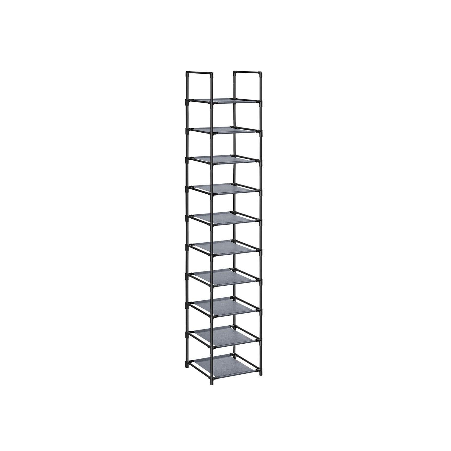 10-Tier Shoe Rack 13 x 13 x 68.1 Inches FredCo