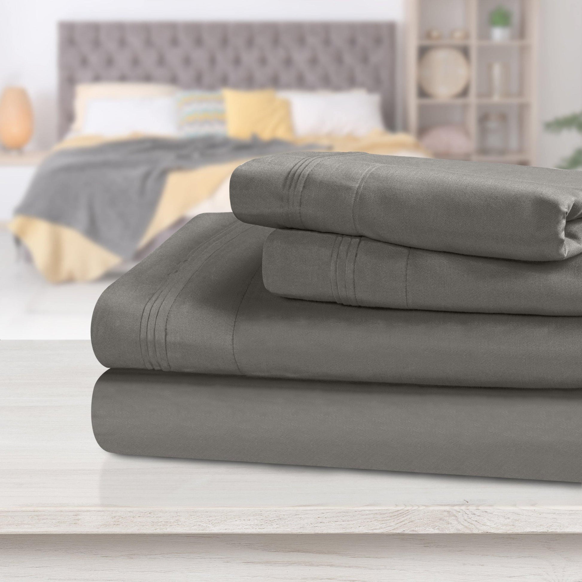 1000 Thread Count 100% Egyptian Cotton Solid Sheet Set FredCo