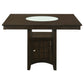 Gabriel 5-piece Square Counter Height Dining Set Cappuccino