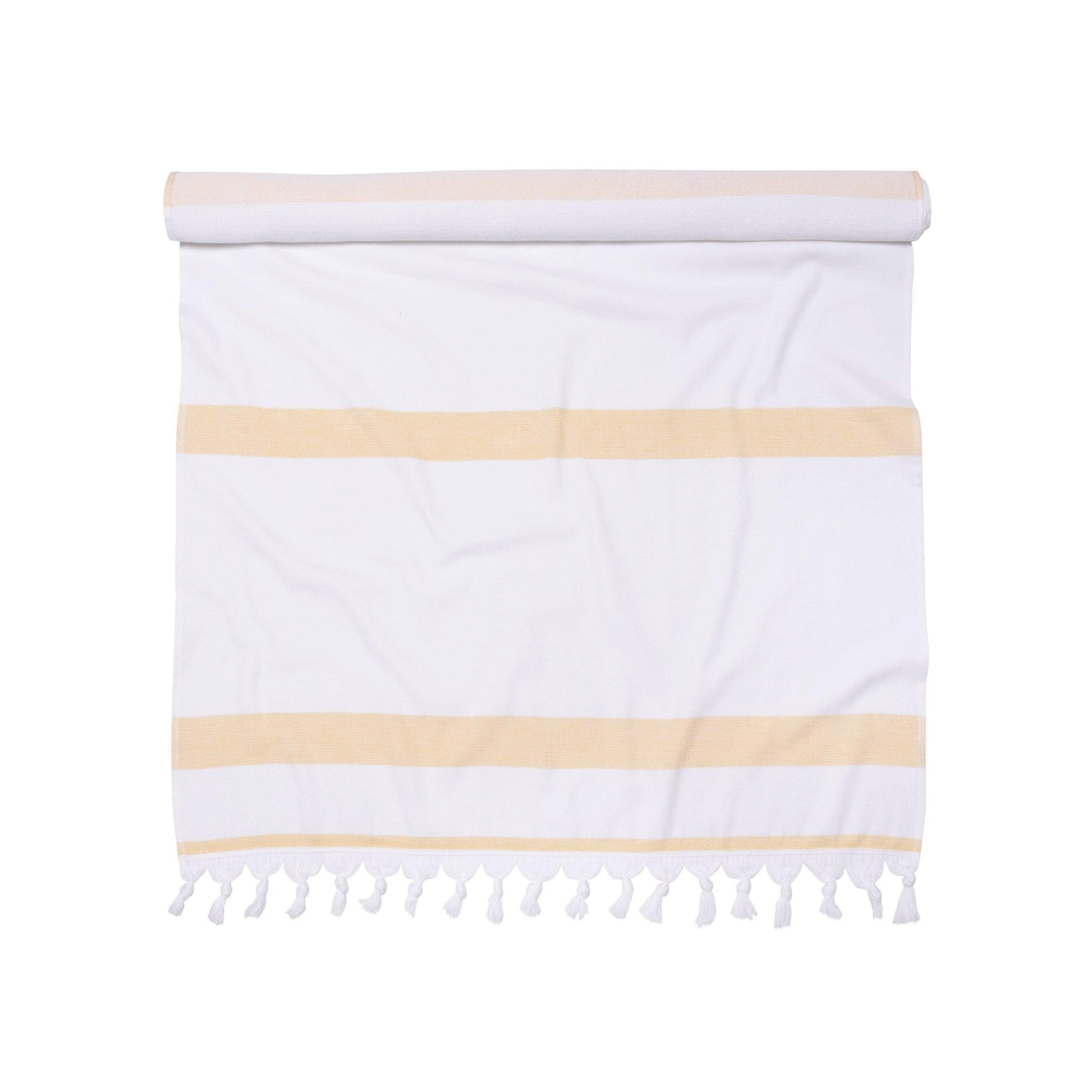 100% Cotton Fouta Beach Towel, Meera Stripes Coastastal Resort FredCo
