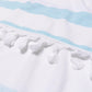 100% Cotton Fouta Beach Towel, Meera Stripes Coastastal Resort FredCo