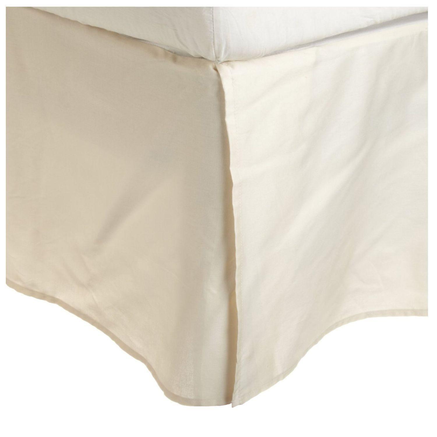100% Egyptian Cotton Chic Solid Bed Skirt Split Corners FredCo