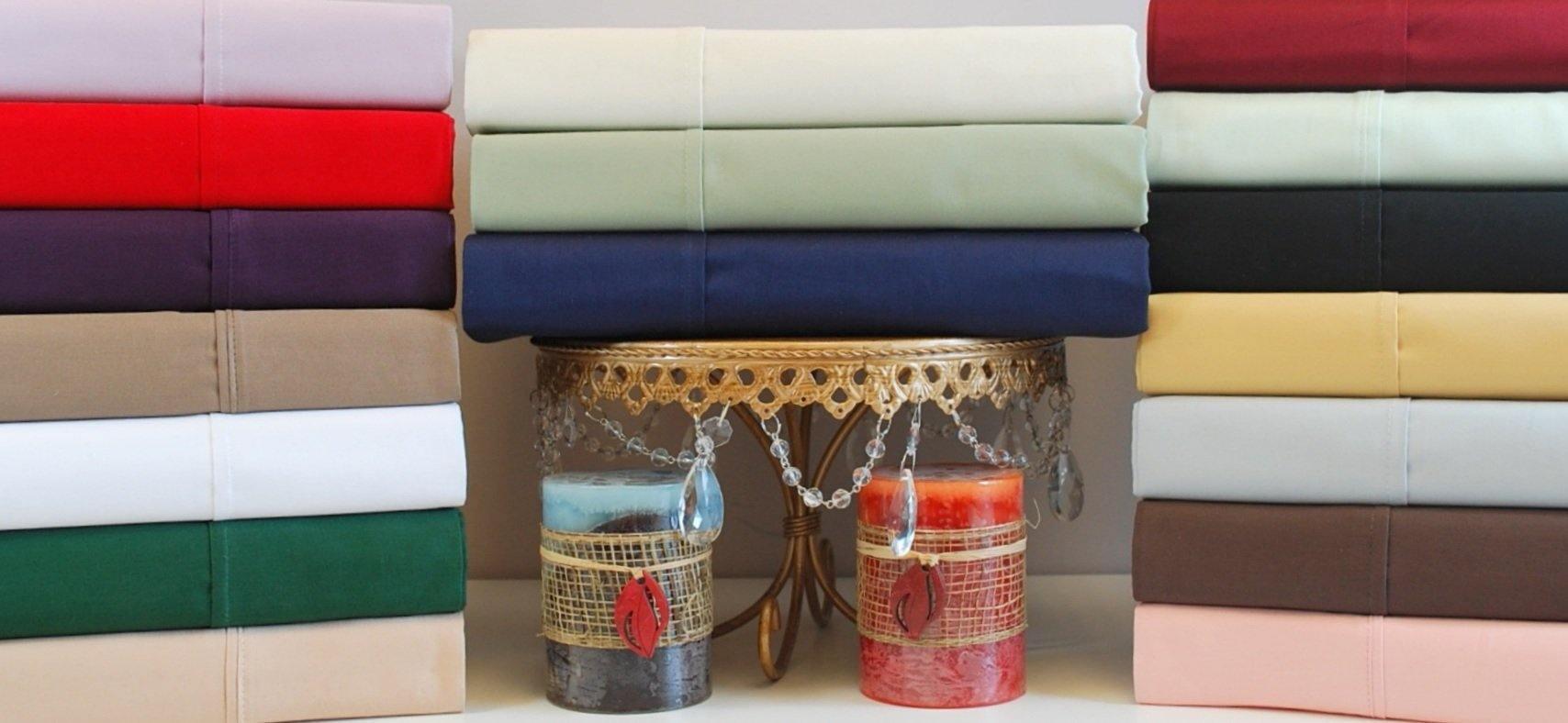 100% Egyptian Cotton Chic Solid Bed Skirt Split Corners FredCo